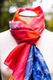 Persimmon Silk Scarf