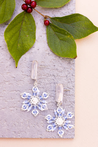 Crystal Snowflake Earrings