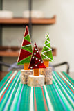 Christmas Tree in Red & Green- Set of 3