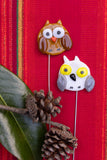 Owl Plant Stakes- Set of 2