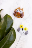 Owl Plant Stakes- Set of 2