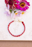 Ruby Tile Bracelet