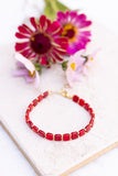 Ruby Tile Bracelet